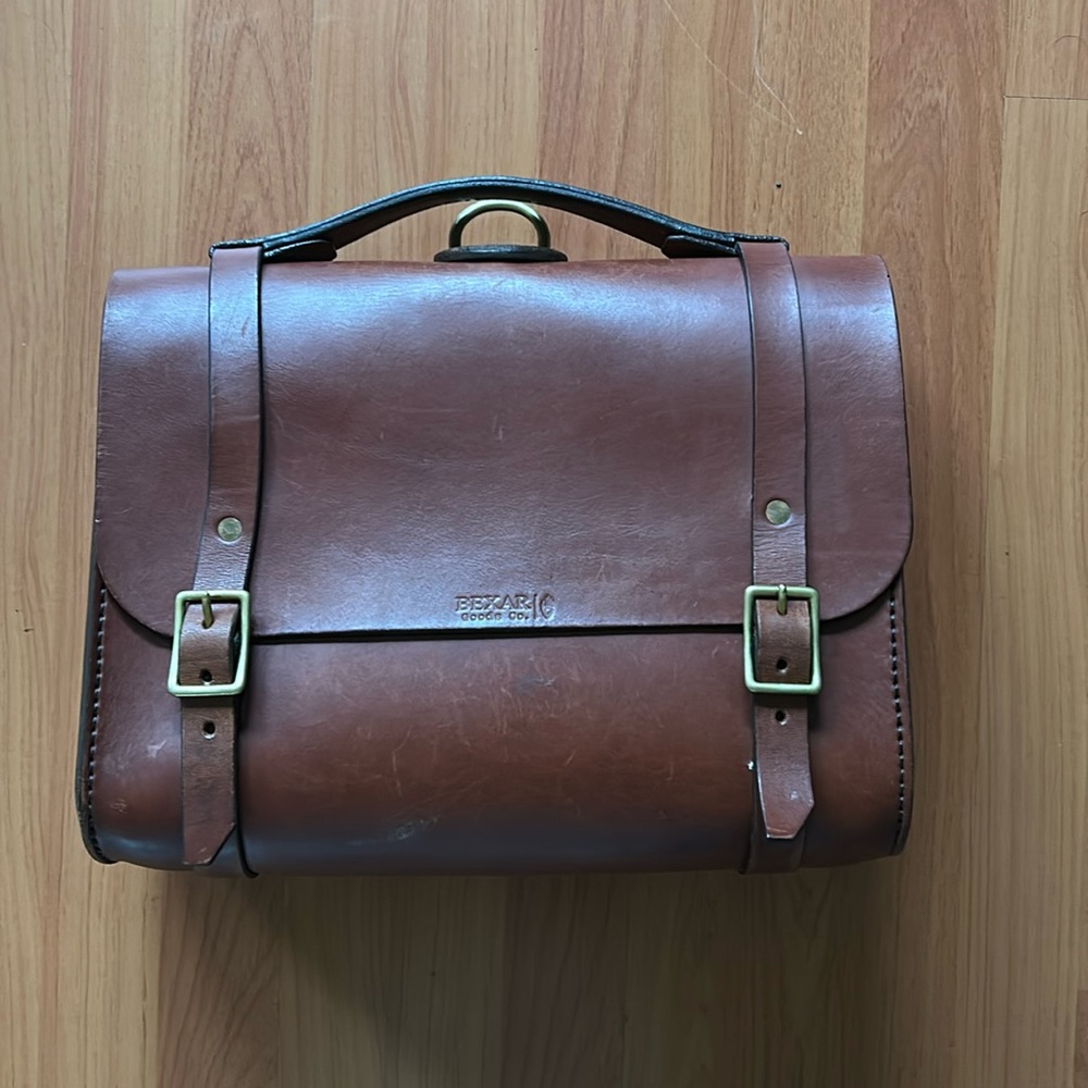 Bexar Goods Briefcase - Medium Brown (missing strap)